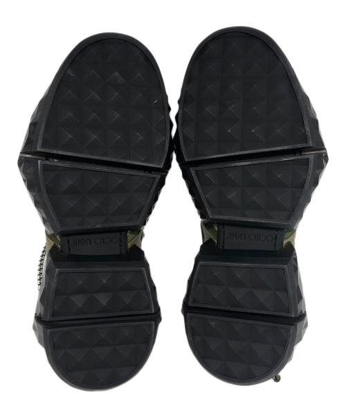 JIMMY CHOO（ジミーチュウ）JIMMY CHOO (ジミーチュウ) DIAMOND TRAIL スニーカー グリーン×ブラウン サイズ:40の古着・服飾アイテム