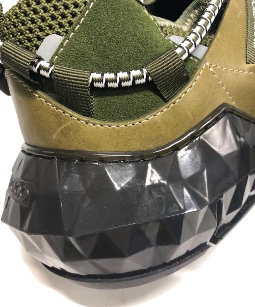 JIMMY CHOO（ジミーチュウ）JIMMY CHOO (ジミーチュウ) DIAMOND TRAIL スニーカー グリーン×ブラウン サイズ:40の古着・服飾アイテム