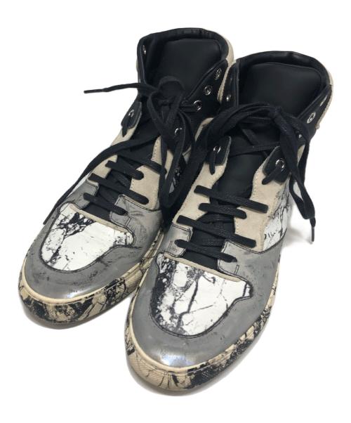 BALENCIAGA（バレンシアガ）BALENCIAGA (バレンシアガ) ハイカットスニーカー ブラック×ホワイト サイズ:37の古着・服飾アイテム