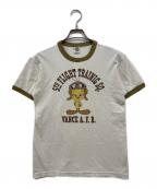 TOYS MCCOYトイズマッコイ）の古着「トゥイーティーリンガーtシャツ」｜ホワイト×カーキ