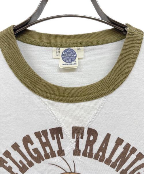 TOYS MCCOY（トイズマッコイ）TOYS McCOY (トイズマッコイ) トゥイーティーリンガーtシャツ ホワイト×カーキ サイズ:Sの古着・服飾アイテム