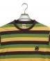 stussy (ステューシー) ボーダーTシャツ ブラック×イエロー サイズ:M：6000円