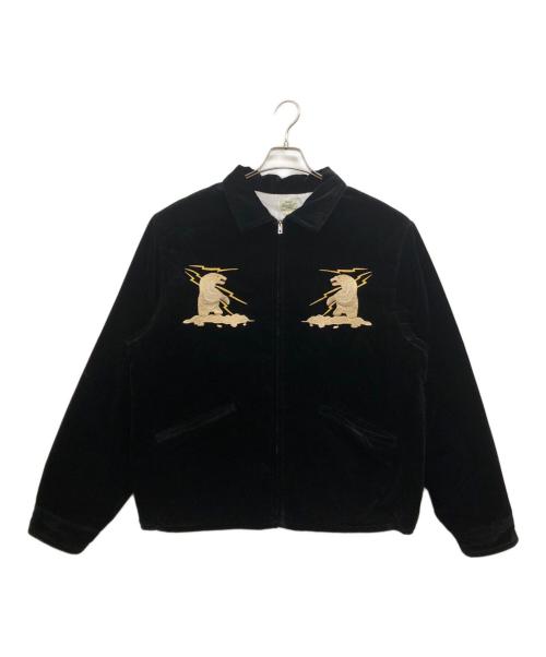 gold（ゴールド）GOLD (ゴールド) VELVETEEN ALASKA JACKET ブラック サイズ:Lの古着・服飾アイテム