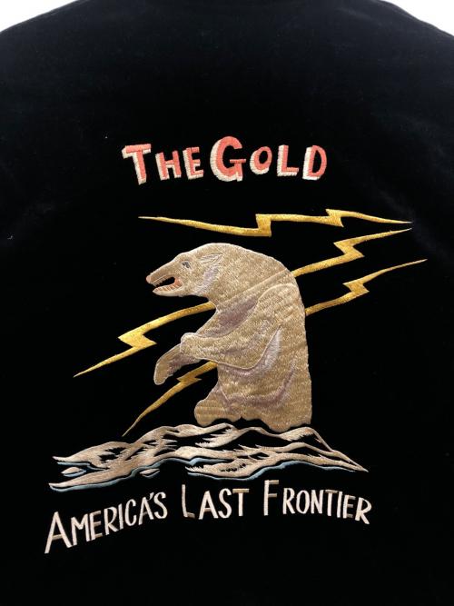 gold（ゴールド）GOLD (ゴールド) VELVETEEN ALASKA JACKET ブラック サイズ:Lの古着・服飾アイテム