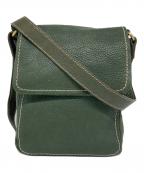 土屋鞄ツチヤカバン）の古着「トーンオイルヌメショルダーバッグ」｜グリーン