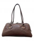 土屋鞄ツチヤカバン）の古着「トーンオイルヌメアンティックミニボストンバッグ」｜ブラウン