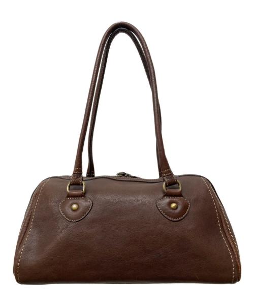 土屋鞄（ツチヤカバン）土屋鞄 (ツチヤカバン) トーンオイルヌメアンティックミニボストンバッグ ブラウンの古着・服飾アイテム
