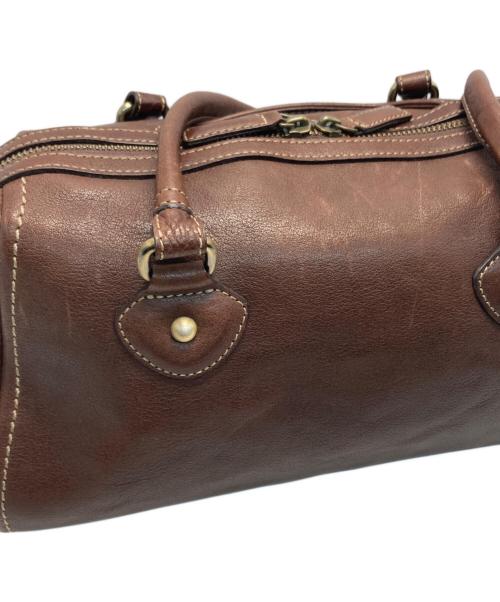 土屋鞄（ツチヤカバン）土屋鞄 (ツチヤカバン) トーンオイルヌメアンティックミニボストンバッグ ブラウンの古着・服飾アイテム