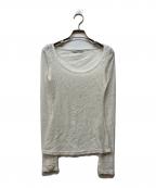 THEREDTHREADザレッドスレッド）の古着「S skinny tops lace」｜ホワイト