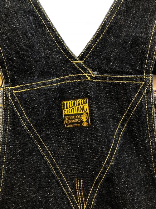 Trophy Clothing（トロフィークロージング）TROPHY CLOTHING (トロフィークロージング) 1603W ダブルニーオーバーオール インディゴ サイズ:34の古着・服飾アイテム