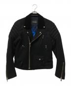 PHENOMENONフェノメノン）の古着「サンダーライトニング メルトンライダースジャケット」｜ブラック