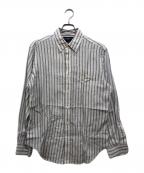 RALPH LAURENラルフローレン）の古着「リネンストライプシャツ」｜ホワイト