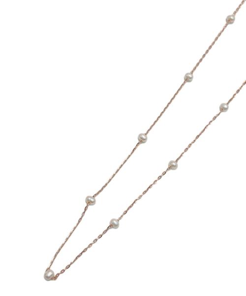 ete（エテ）ete (エテ) K10ミスト パールネックレス ピンクゴールドの古着・服飾アイテム