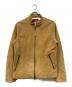 INDIAN MOTORCYCLE（インディアンモーターサイクル）の古着「COW SUEDE SINGLE RIDERS JKT」｜ブラウン
