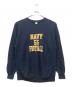 BUZZ RICKSON'S（バズリクソンズ）の古着「HORIZONTAL KNITTING SWEAT SHIRTS」｜ネイビー×イエロー