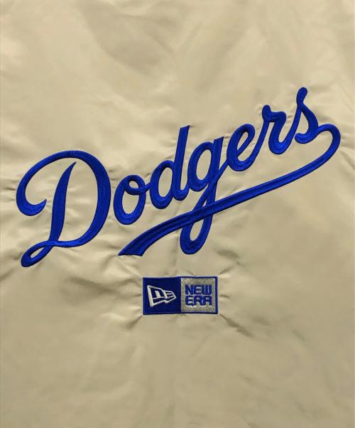 New Era（ニューエラ）New Era (ニューエラ) ナイロン バーシティージャケット ベージュ×ブルー サイズ:XXLの古着・服飾アイテム