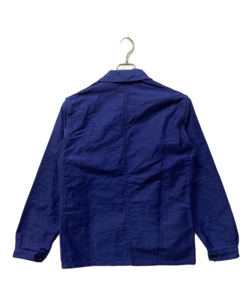 LE MONT ST MICHEL（ル・モンサンミッシェル）LE MONT ST MICHEL (ル・モンサンミッシェル) ブルーモールスキン ワークジャケット ネイビー サイズ:44の古着・服飾アイテム