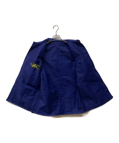 LE MONT ST MICHEL（ル・モンサンミッシェル）LE MONT ST MICHEL (ル・モンサンミッシェル) ブルーモールスキン ワークジャケット ネイビー サイズ:44の古着・服飾アイテム