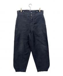 Adolphe Lafont（アドルフラフォン）の古着「ブラックモールスキンパンツ」｜ブラック