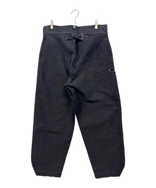 Adolphe Lafont（アドルフラフォン）Adolphe Lafont (アドルフラフォン) ブラックモールスキンパンツ ブラック サイズ:未記入の古着・服飾アイテム