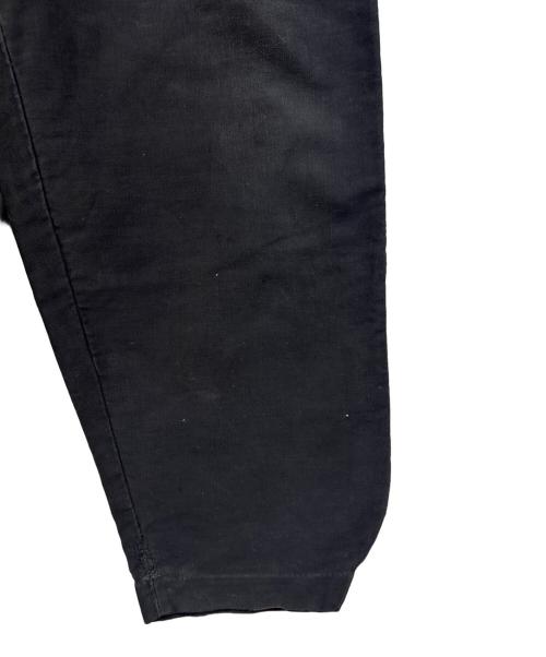 Adolphe Lafont（アドルフラフォン）Adolphe Lafont (アドルフラフォン) ブラックモールスキンパンツ ブラック サイズ:未記入の古着・服飾アイテム