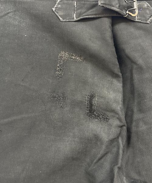 Adolphe Lafont（アドルフラフォン）Adolphe Lafont (アドルフラフォン) ブラックモールスキンパンツ ブラック サイズ:未記入の古着・服飾アイテム