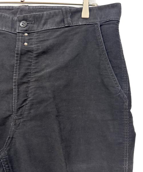 Le Favori（ル ファヴォリ）LE FAVORI (ル ファヴォリ) ブラックモールスキンパンツ ブラック サイズ:未記入の古着・服飾アイテム