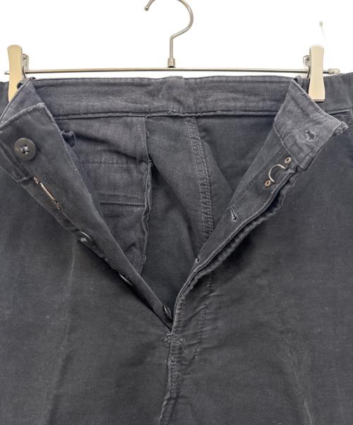 Le Favori（ル ファヴォリ）LE FAVORI (ル ファヴォリ) ブラックモールスキンパンツ ブラック サイズ:未記入の古着・服飾アイテム