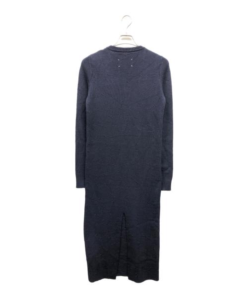 Maison Margiela（メゾンマルジェラ）Maison Margiela (メゾンマルジェラ) ショルダーボタン ニットワンピース ネイビー サイズ:Mの古着・服飾アイテム