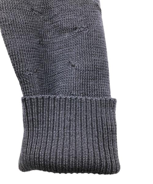 Maison Margiela（メゾンマルジェラ）Maison Margiela (メゾンマルジェラ) ショルダーボタン ニットワンピース ネイビー サイズ:Mの古着・服飾アイテム