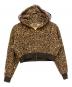 A BATHING APE（ア ベイシング エイプ）の古着「LEOPARD CROPPED SHARK FULL ZIP HOODIE」｜ブラウン