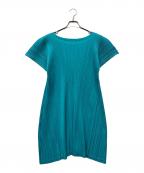 PLEATS PLEASEプリーツプリーズ）の古着「プリーツフレアチュニック」｜ブルー