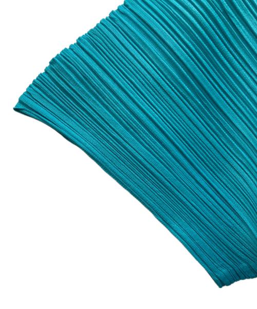 PLEATS PLEASE（プリーツプリーズ）PLEATS PLEASE (プリーツプリーズ) プリーツフレアチュニック ブルー サイズ:3の古着・服飾アイテム