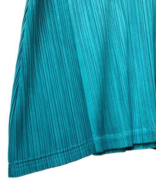 PLEATS PLEASE（プリーツプリーズ）PLEATS PLEASE (プリーツプリーズ) プリーツフレアチュニック ブルー サイズ:3の古着・服飾アイテム