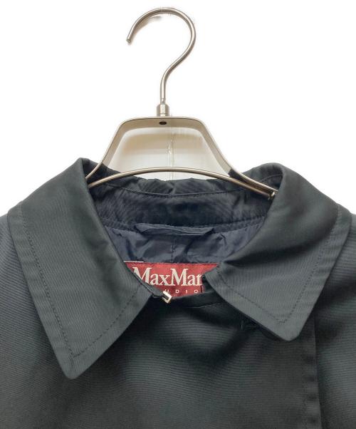 Max Mara Studio（マックスマーラ ストゥディオ）MAX MARA STUDIO (マックスマーラ ストゥディオ) トレンチコート ブラック サイズ:42の古着・服飾アイテム