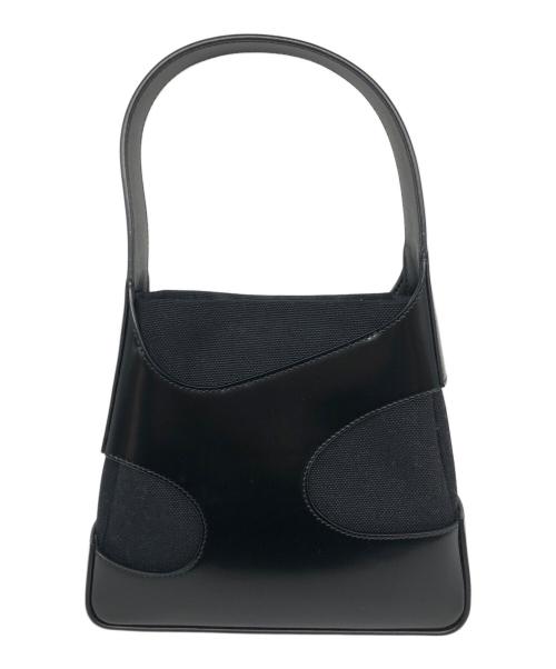 Ferragamo（フェラガモ）Ferragamo (フェラガモ) カットアウトハンドバッグ ブラックの古着・服飾アイテム