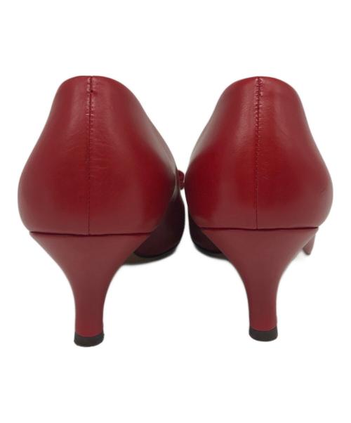 Salvatore Ferragamo（サルヴァトーレ フェラガモ）Salvatore Ferragamo (サルヴァトーレ フェラガモ) ヒールパンプス レッド サイズ:5.5Dの古着・服飾アイテム