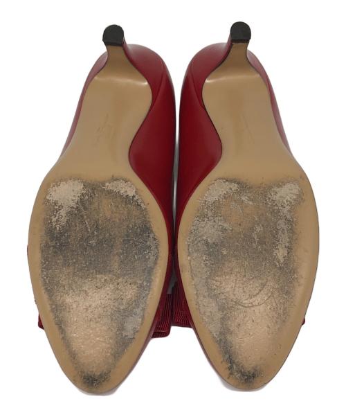 Salvatore Ferragamo（サルヴァトーレ フェラガモ）Salvatore Ferragamo (サルヴァトーレ フェラガモ) ヒールパンプス レッド サイズ:5.5Dの古着・服飾アイテム