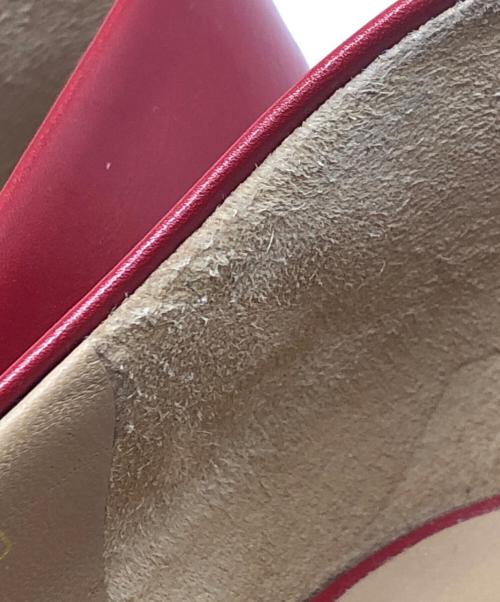 Salvatore Ferragamo（サルヴァトーレ フェラガモ）Salvatore Ferragamo (サルヴァトーレ フェラガモ) ヒールパンプス レッド サイズ:5.5Dの古着・服飾アイテム