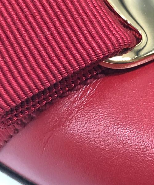 Salvatore Ferragamo（サルヴァトーレ フェラガモ）Salvatore Ferragamo (サルヴァトーレ フェラガモ) ヒールパンプス レッド サイズ:5.5Dの古着・服飾アイテム