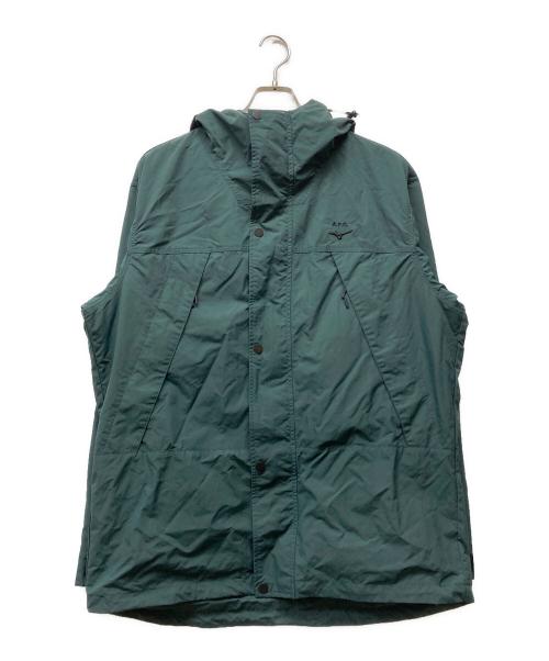A.P.C.（アーペーセー）A.P.C. (アーペーセー) MIZUNO (ミズノ) PARKA MONTAGNE グリーン サイズ:XLの古着・服飾アイテム