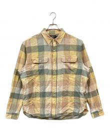 RRL（ダブルアールエル）の古着「ブロックチェックネルシャツ」｜ベージュ