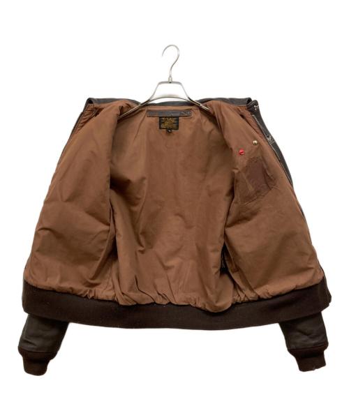 MORGAN PRODUCTIONS（モーガン プロダクションズ）MORGAN PRODUCTIONS (モーガン プロダクションズ) A-2フライトジャケット ブラウン サイズ:40の古着・服飾アイテム