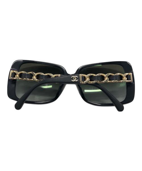 CHANEL（シャネル）CHANEL (シャネル) ココマークチェーンサングラス ブラック サイズ:58□17-135の古着・服飾アイテム