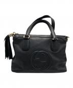 GUCCIグッチ）の古着「ソーホーインターロッキングGバッグ」｜ブラック