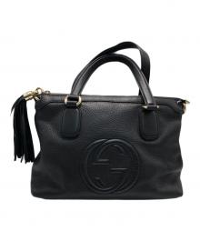 GUCCI（グッチ）の古着「ソーホーインターロッキングGバッグ」｜ブラック