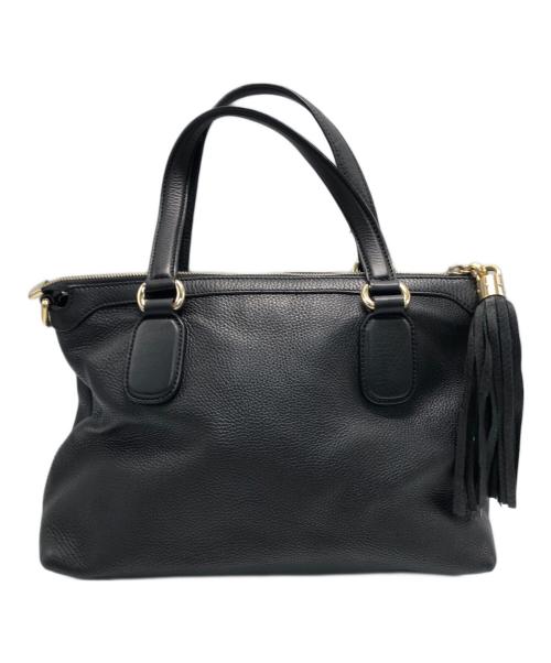 GUCCI（グッチ）GUCCI (グッチ) ソーホーインターロッキングGバッグ ブラックの古着・服飾アイテム