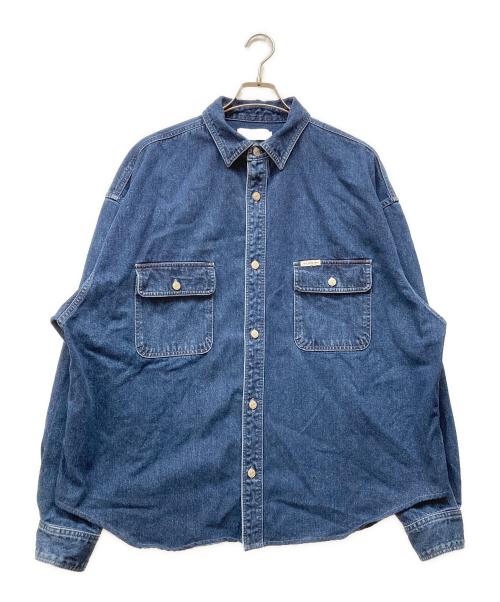 COOTIE PRODUCTIONS（クーティープロダクツ）COOTIE PRODUCTIONS (クーティープロダクツ) DENIM WORK SHIRT インディゴ サイズ:Lの古着・服飾アイテム