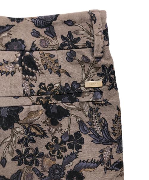 GUCCI（グッチ）GUCCI (グッチ) フラワープリントジョッキーパンツ グレー サイズ:46の古着・服飾アイテム