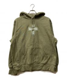 SUPREME（シュプリーム）の古着「20FW CROSS BOX LOGO HOODED SWEATSHIRT "LIGHT OLIVE"」｜オリーブ